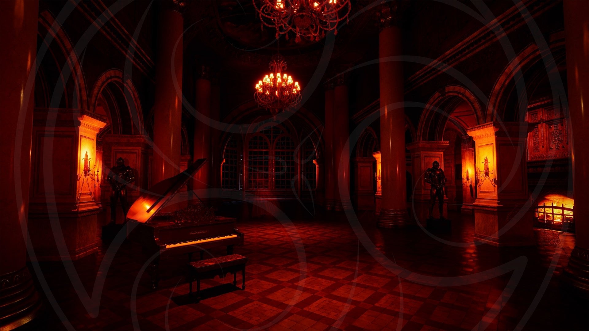 A Very Gothic Haunting: The Mansion Backgrounds