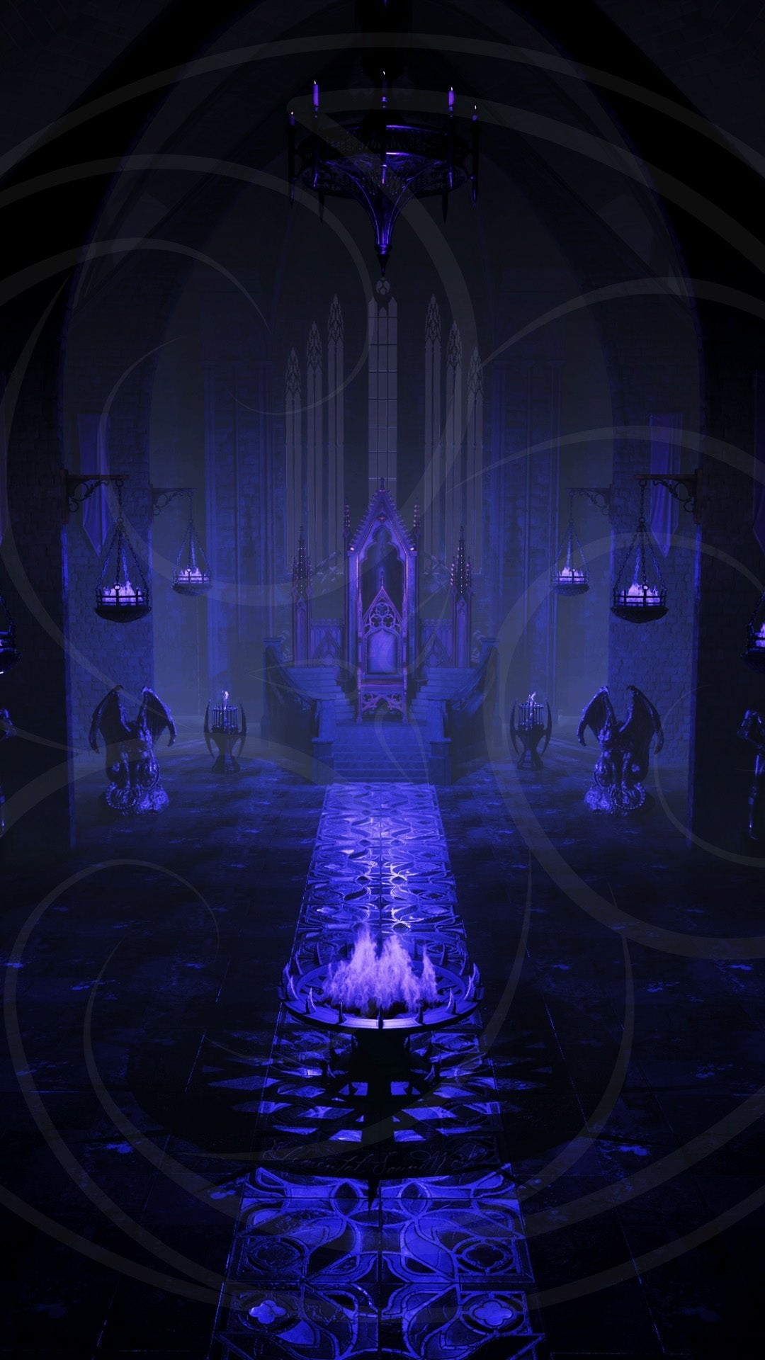 Dracula's Throne Room Background