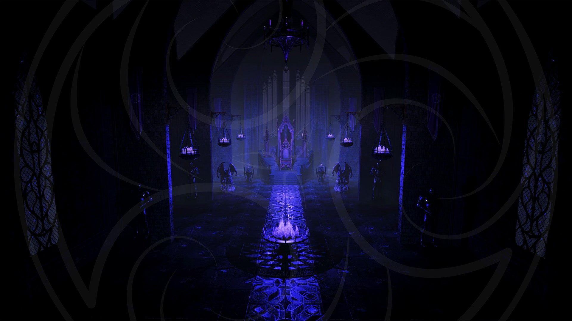 Dracula's Throne Room Background