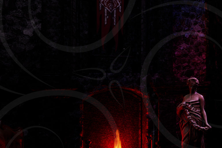 Gothic Mountainside Refuge Background