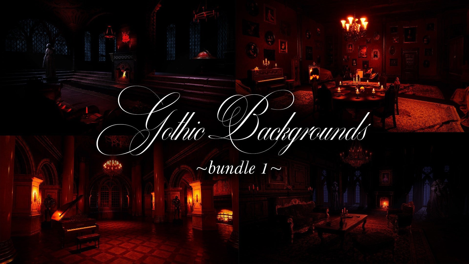 Gothic Backgrounds Bundle 1