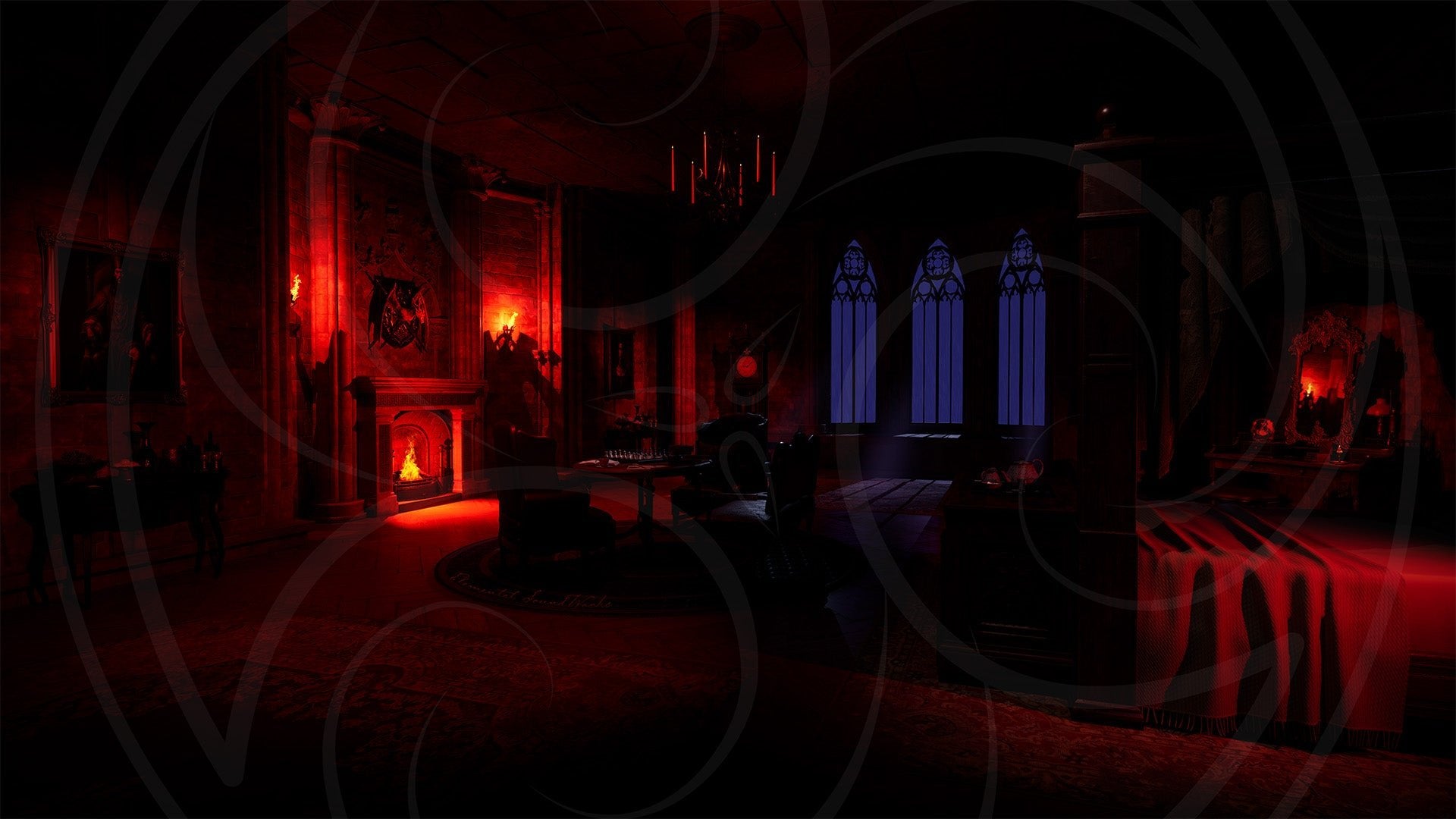 Dracula's Guest Chambers: Jonathan Harker's Room Background