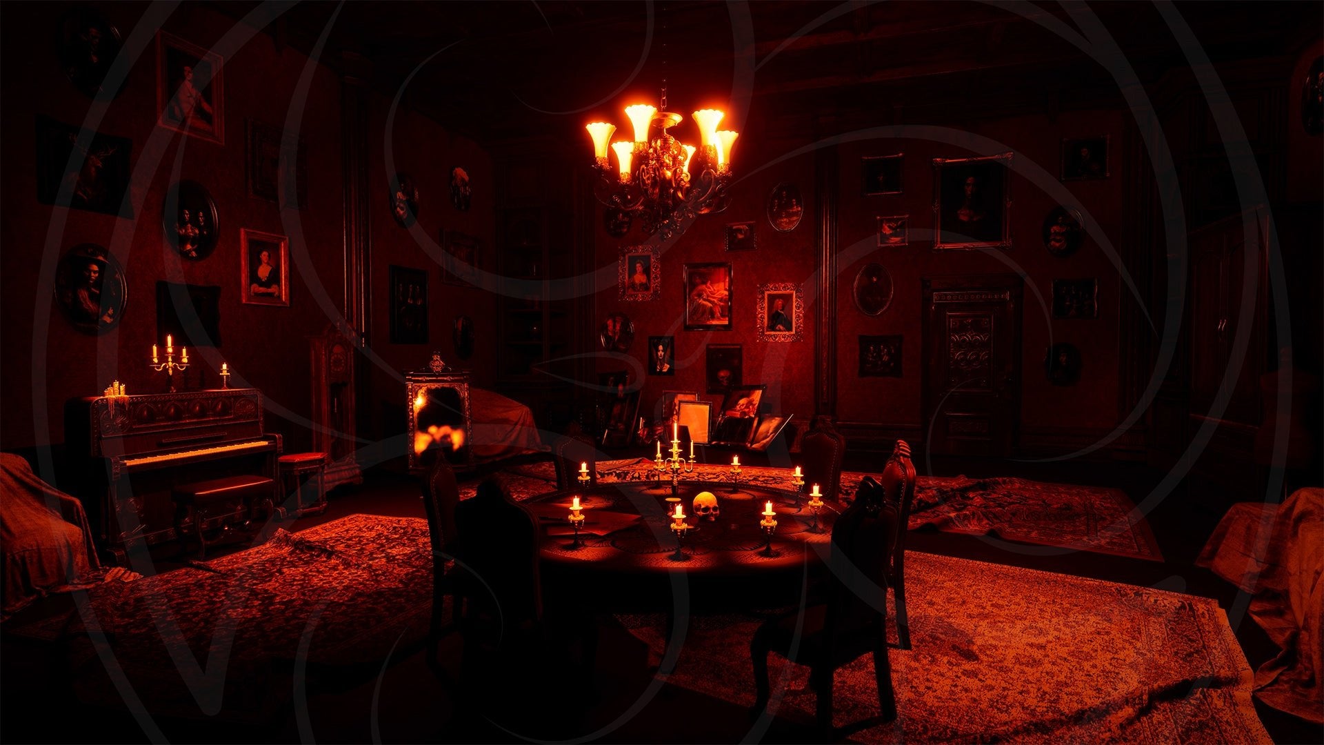 A Very Gothic Haunting: The Mansion Backgrounds