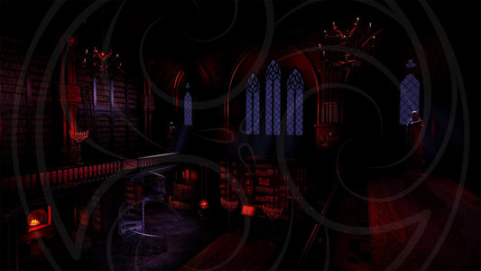 Gothic Library Background