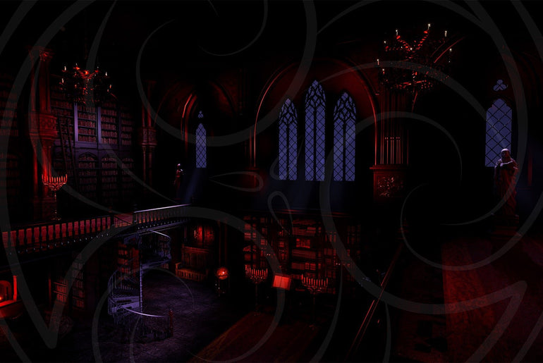 Gothic Library Background