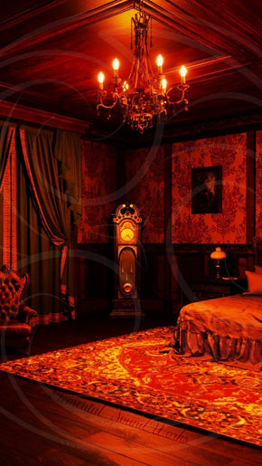 Dark Victorian Mansion: The Bedroom Background