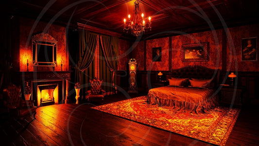 Dark Victorian Mansion: The Bedroom Background