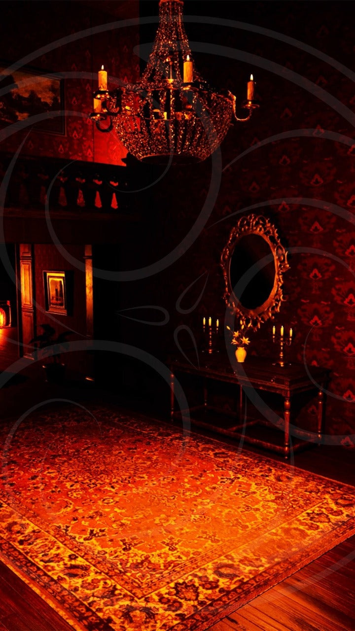 Dark Victorian Mansion: The Foyer Background