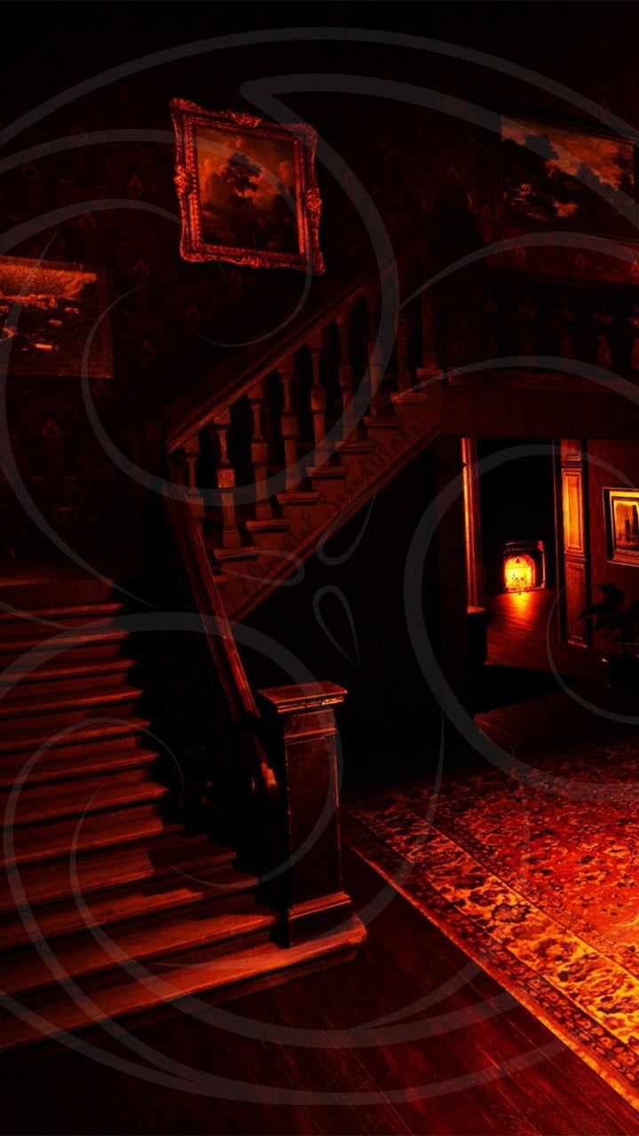 Dark Victorian Mansion: The Foyer Background