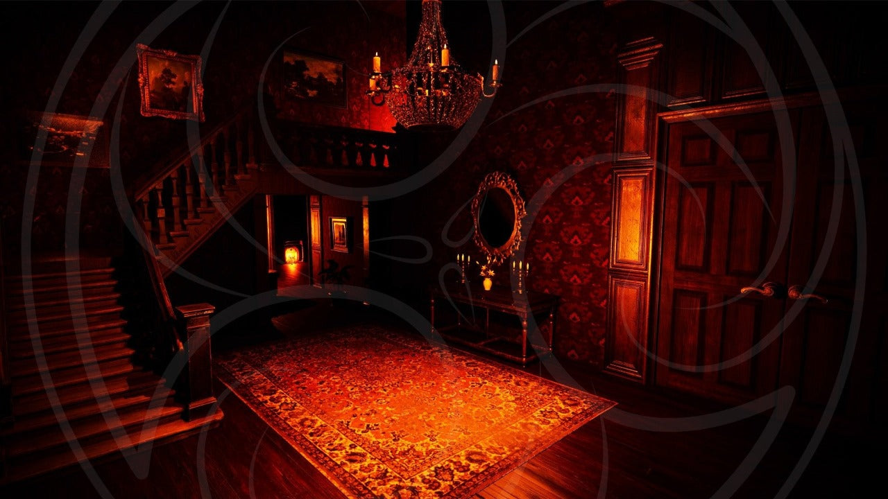 Dark Victorian Mansion: The Foyer Background