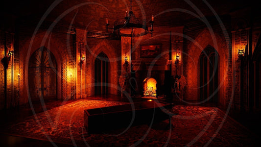 Dracula’s Coffin Room Background