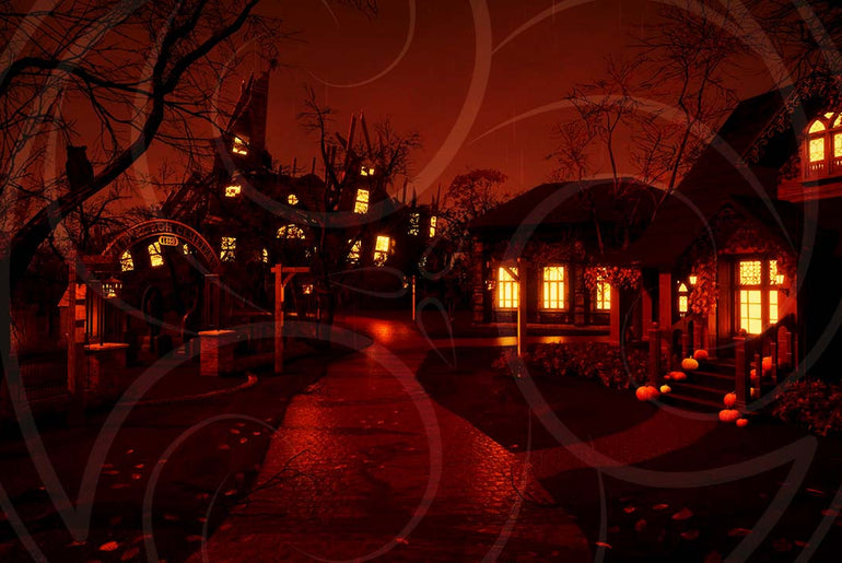 Haunted Village Background