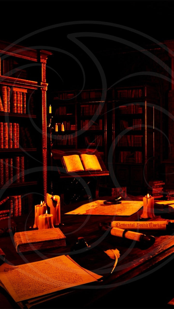 Secret Castle Library Background