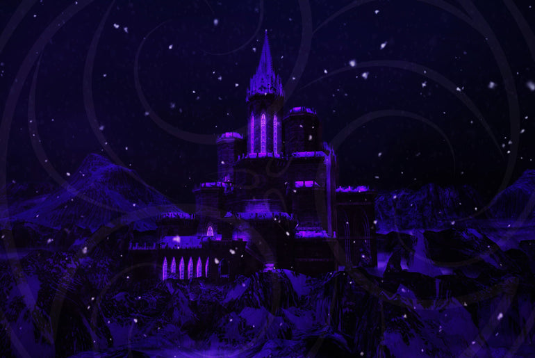 Winter at Dracula's Castle Background