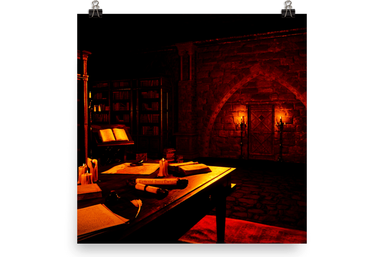 Secret Castle Library Poster