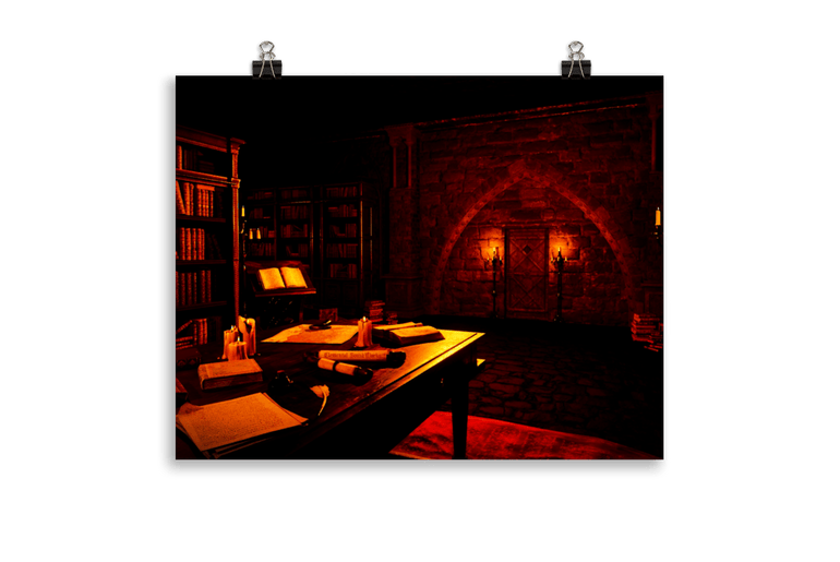 Secret Castle Library Poster