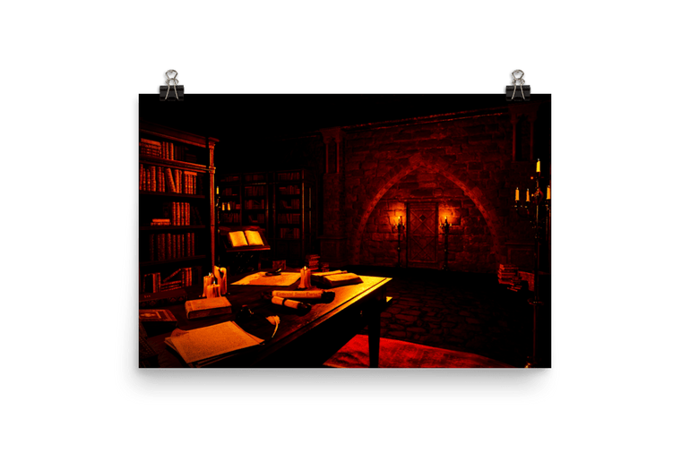 Secret Castle Library Poster