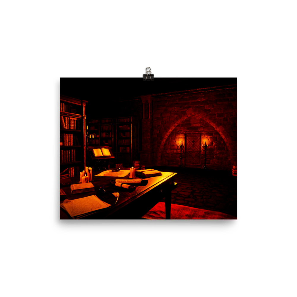 Secret Castle Library Poster